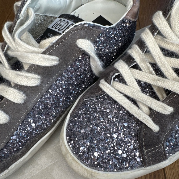 Golden Goose Deluxe Brand Golden Goose Deluxe Brand Super Star Glittered Lace-Up - Picture 10 of 11